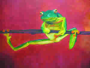 healing art frog